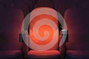 Emoty cinema armchair