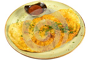 Empanada on a plate