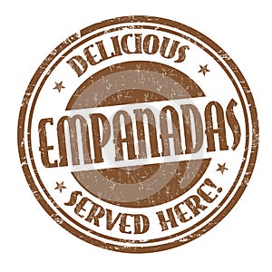 Empanadas sign or stamp photo