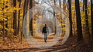 Empathetic Manapunk: Jeffrey's Autumn Forest Walk In Queer Academia Style photo