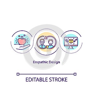 Empathic design concept icon