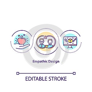 Empathic design concept icon photo