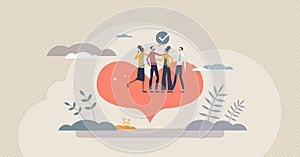 Empathy as emotional intelligence and understanding tiny person concept