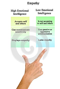 Empathy: high and low emotional intelligence