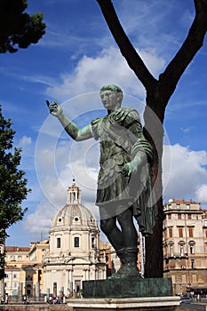 Emperor August sculpture in Rome,Italy