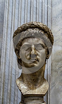 Emperor Claudius Head statue photo