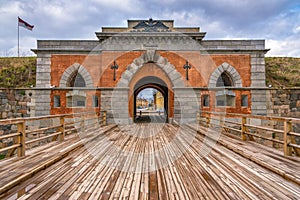 Emperor gates and wooden bridge