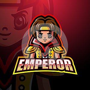 Emperor mascot esport logo design