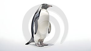 Emperor Penguin isolated against white background