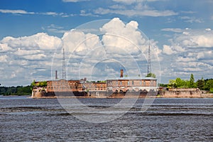 Emperor Peter the firs fort in the Gulf of Finland, Russia photo