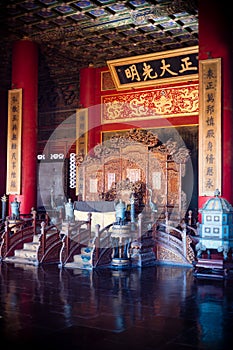 The Emperor s throne the Forbidden City, Beijing