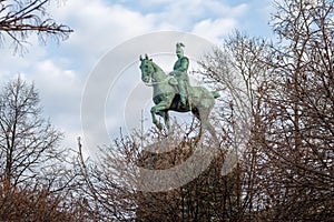 Emperor Wilhelm II Monument at Hohenzollern Bridge - Cologne, Germany