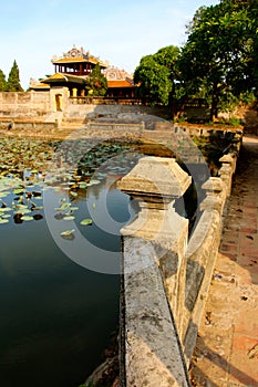 Emperors village ,Hue,Lilly pad pond