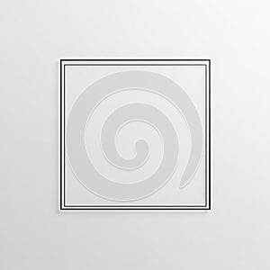 Emphasizes the frame s geometric form and the contrast between the black