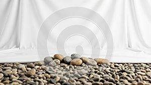 Emphasizes simplicity and the calm interplay between natural and