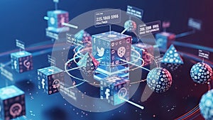 Emphasizes technology and connectivity, symbolizing a digital network