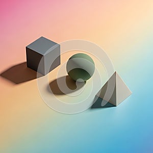 Emphasizes the three-dimensional form and texture of the objects, set