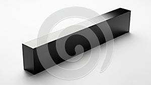 Emphasizing the object's geometric simplicity and modern design. The