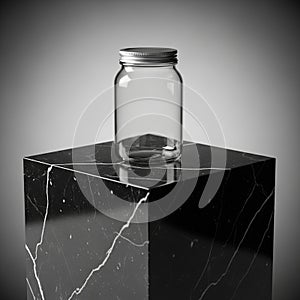 Emphasizing the simplicity and elegance of the objects. The jar's