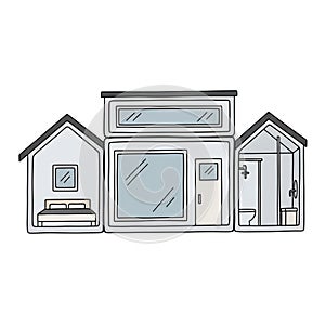 Emphasizing simplicity and functionality. The style is cartoonish and