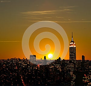 The Empire State Building and Manhattan photo