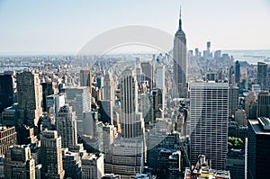 The Empire State Building in New York City skyline.