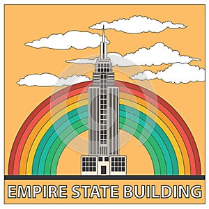 Empirestatebuilding. Vector illustration decorative design