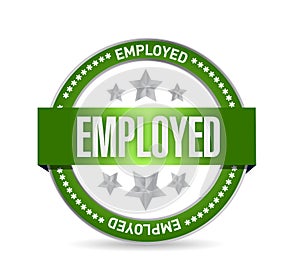 Employed Stamp seal illustration design photo