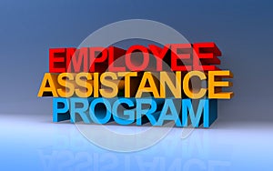 employee assistance program on blue