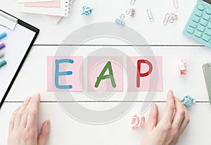 Employee Assistance Program business text concept.