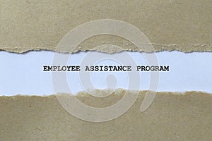 employee assistance program on white paper