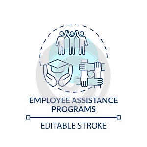 Employee assistance programs concept icon