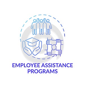 Employee assistance programs concept icon