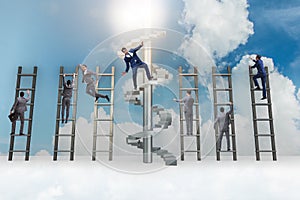 The employee being fired and falling from career ladder