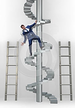 Employee being fired and falling from career ladder