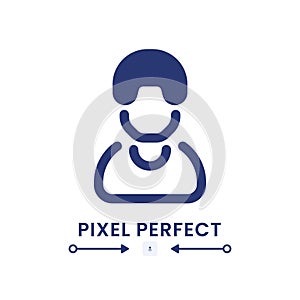 Employee black solid desktop icon