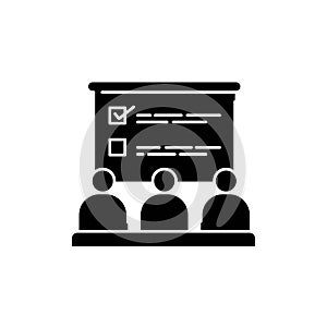 Employee development olor line icon. Pictogram for web page, mobile app, promo.