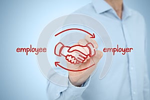 Employee and employer