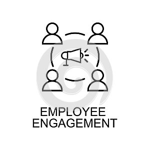 employee engagement line icon. Element of human resources icon for mobile concept and web apps. Thin line employee engagement icon