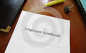Employee handbook photo