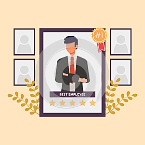 Employee of the month award photo frame