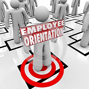 Employee Orientation Words New Worker Organization Chart