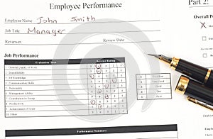 Employee performance form