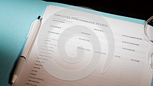 Employee performance review business document 1