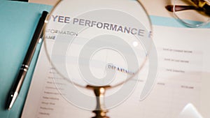 Employee performance review business document 4