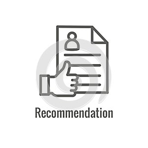 Employee Referral Process Icon - Networking, Recommendation, and reference