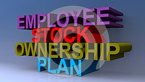 Employee stock ownership plan on blue