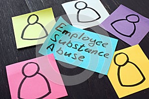 Employee substance abuse concept. photo