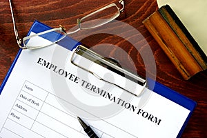 Employee termination form