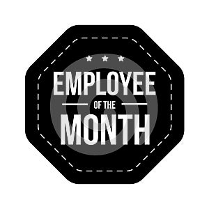 Employee of theMonth vector badge